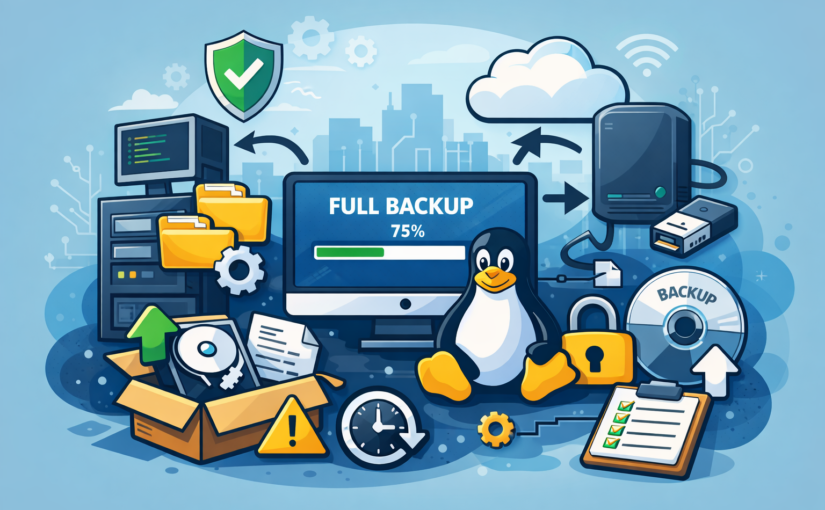 Cara Membuat Backup Sistem Penuh di Debian 12 Bookworm